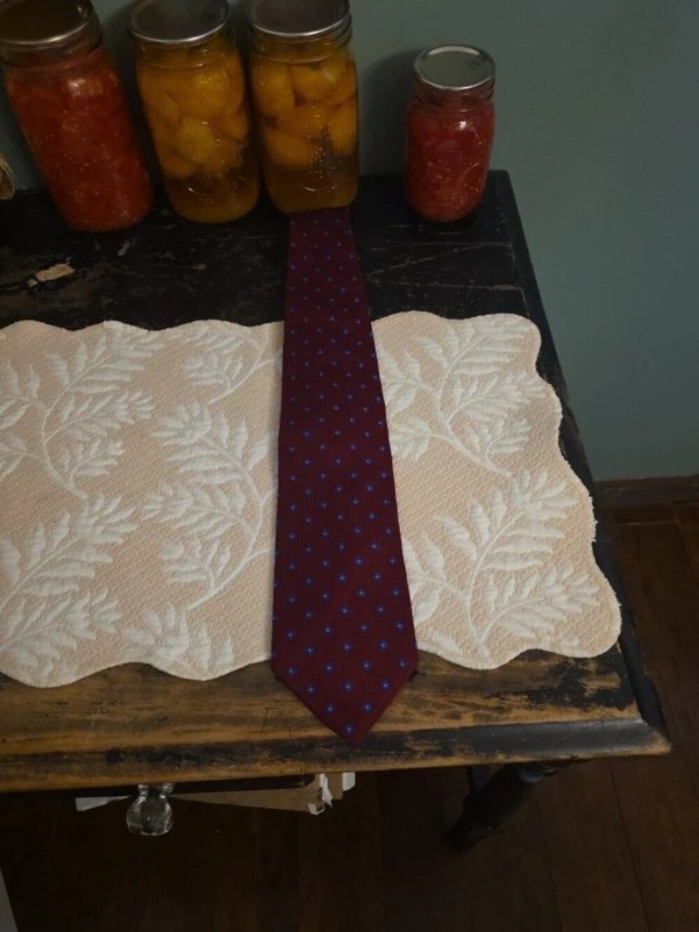 Brooks Brothers Makers Men's Woven Silk Tie Burgundy Geometric Pattern 346